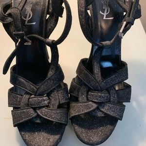 Black sparkle YSL tributes